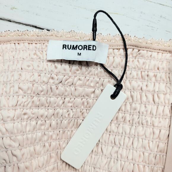 Rumored Cream Lace-Up Crop Top - Picture 9 of 10